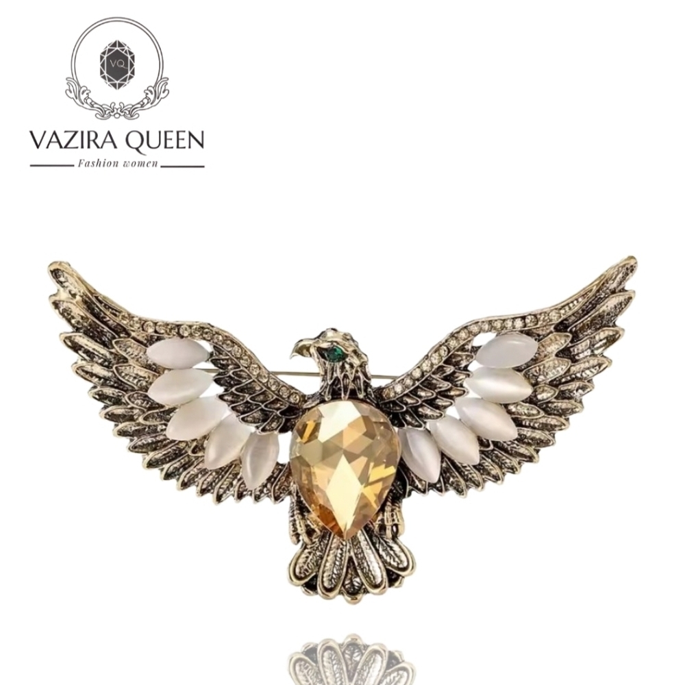 VQ Gold Eagle Brooch